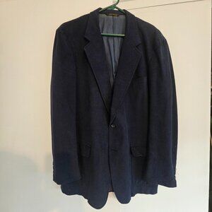 Nordstrom Claridge 70's Navy Vintage Velour Sportcoat